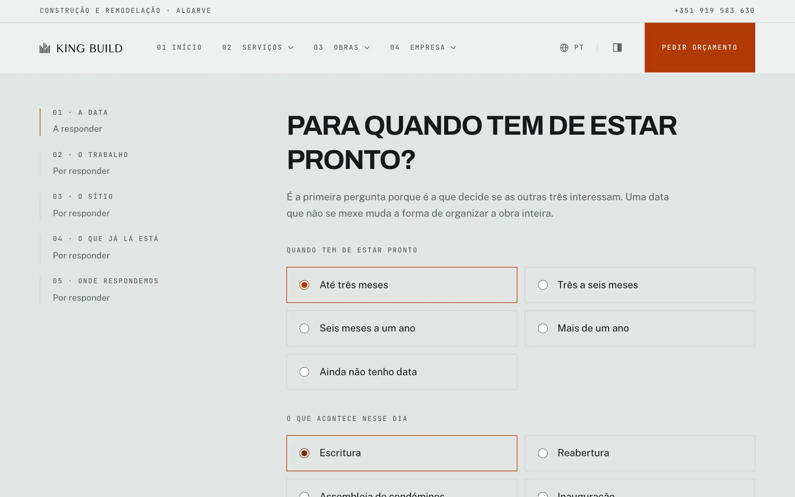 A data e o que nela acontece