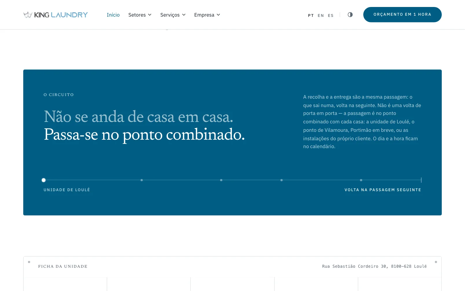 Recolha e entrega no ponto combinado