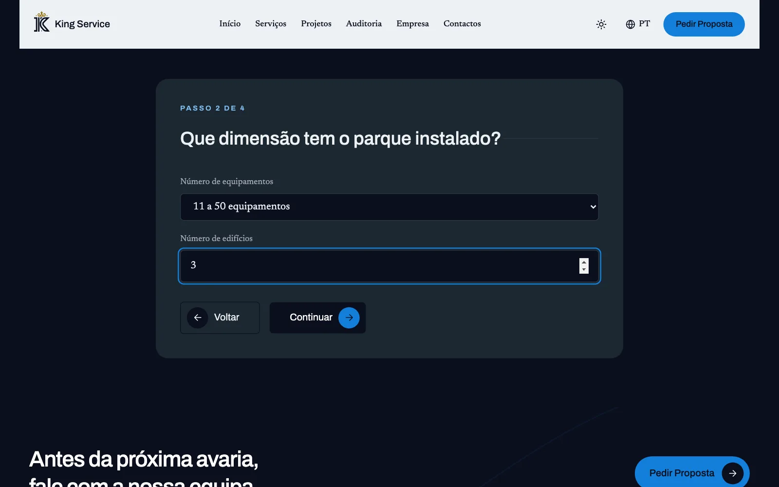 O tamanho do parque instalado