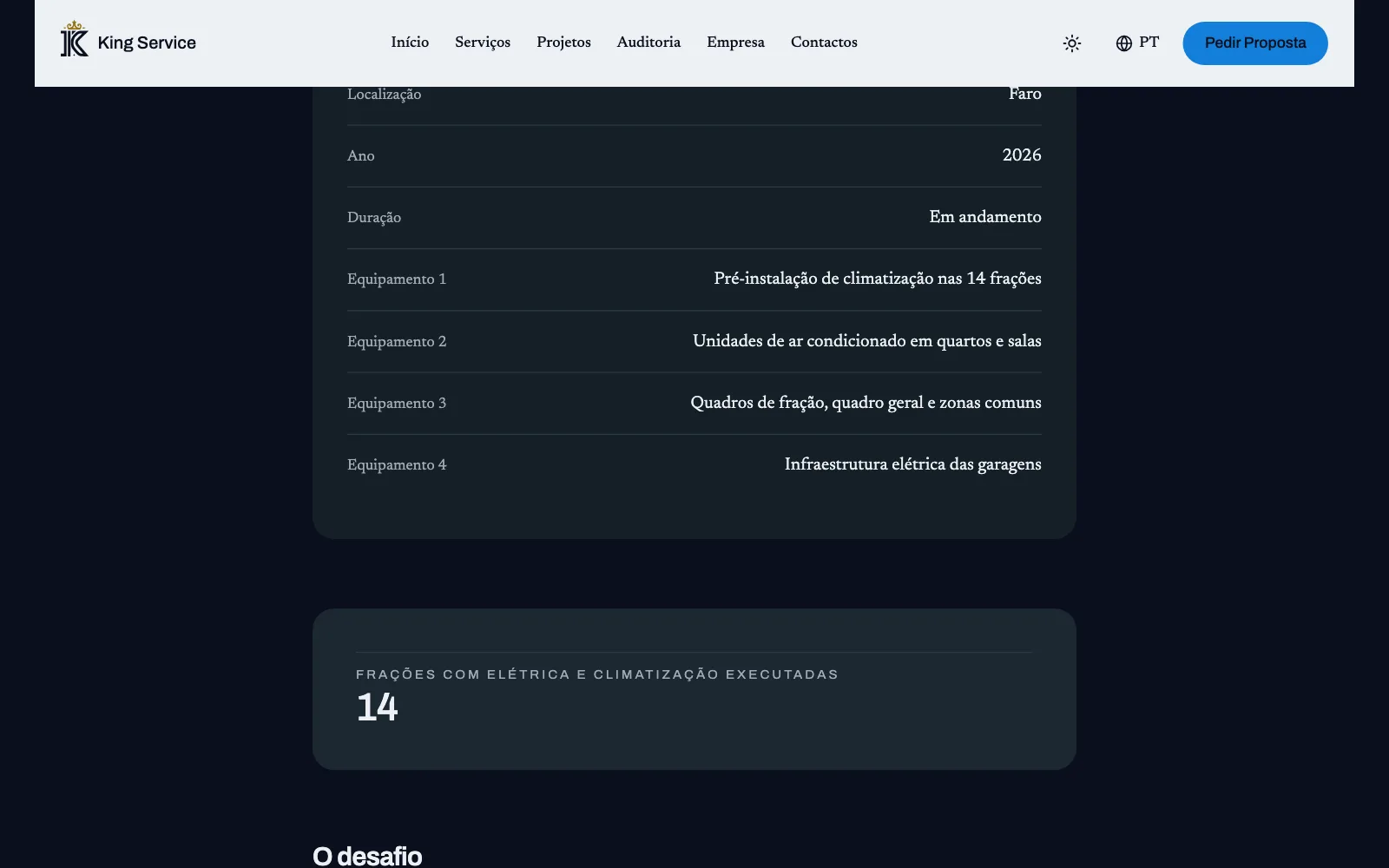Ficha de obra com um número
